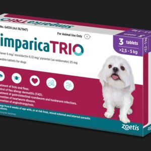 Simparica Trio 2.5-5Kg 3`s Purple
