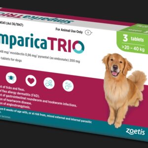 Simparica Trio 20-40Kg 3`s Green