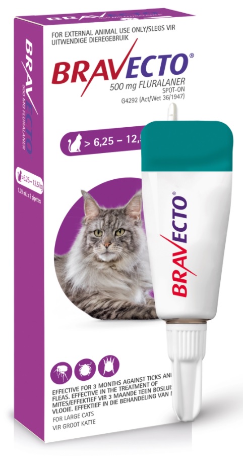 Bravecto Cat Large 6.25 - 12.5Kg 1`s