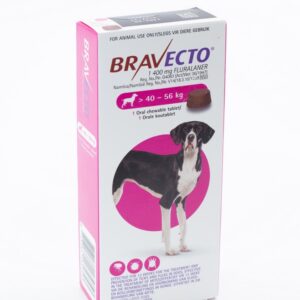 Bravecto Dog XLarge 40-56Kg Pink 1`s