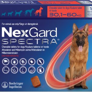 NexGard Spectra Dog XLarge 30.1-60Kg 1`s