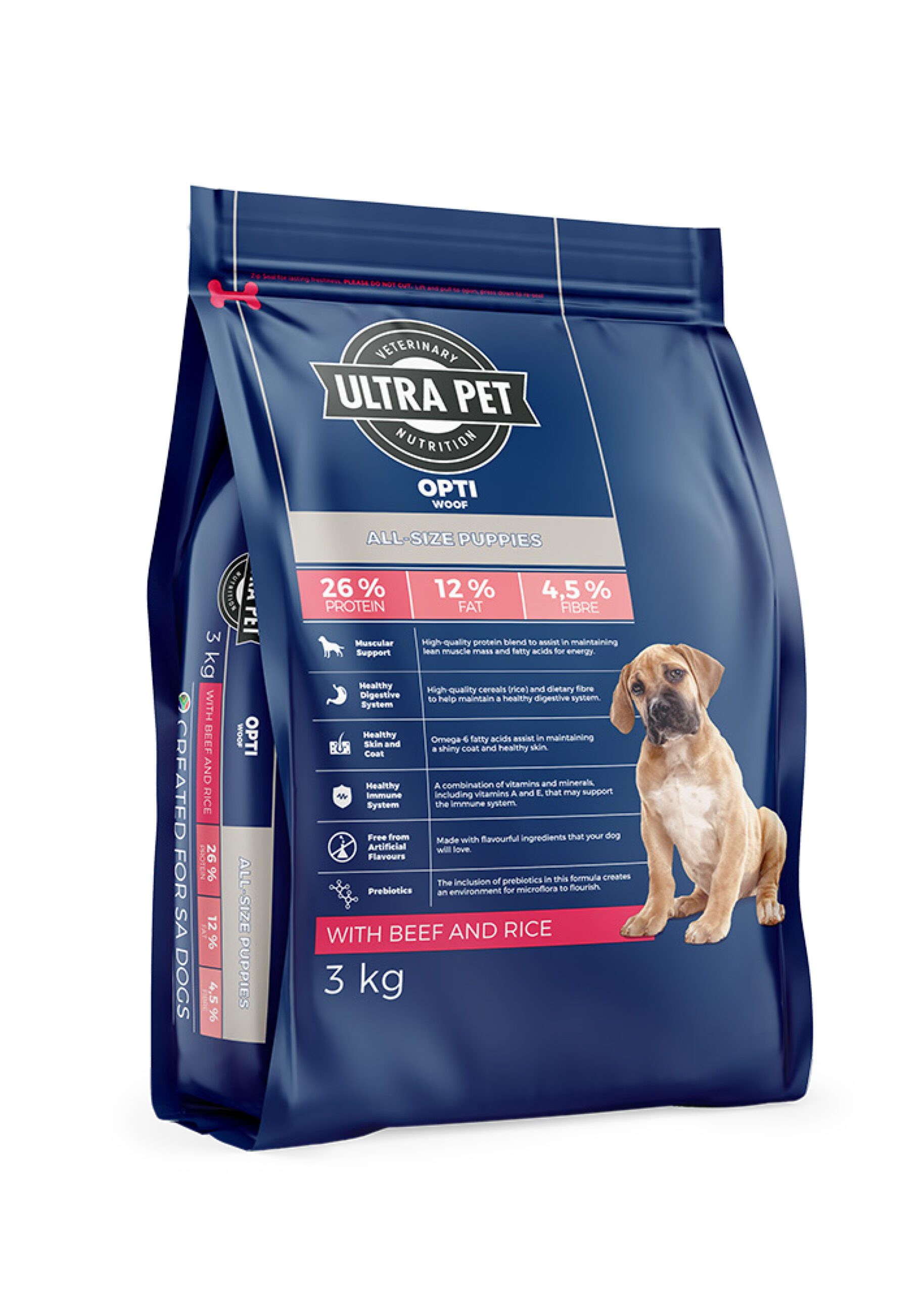 Ultra Dog Optiwoof Puppy - Beef & Rice